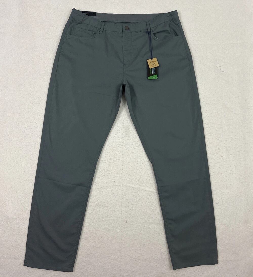 Faherty Pants Mens 38x32 Movement 5 Pocket Cool Max Performance Rocky Blue NWT